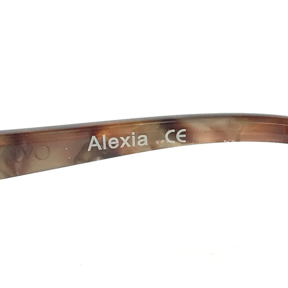 Carmen Marc Valvo Eyeglasses Frames Alexia 022 Chestnut Brown Round 53-14-140